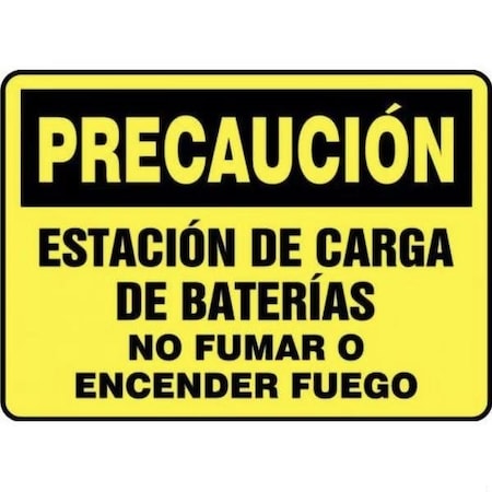 Accuform OSHA CAUTION SAFETY SIGN BATTERY SHMELC636XL SHMELC636XL
